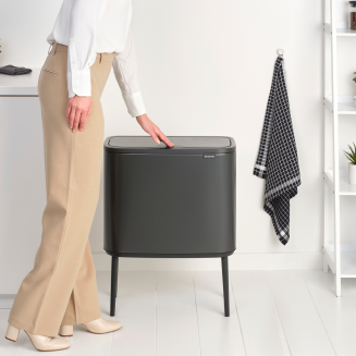 Kosz Brabantia Bo Touch Bin 23+11l Confident Grey - 10