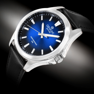 Zegarek Męski Giewont Elegance Sapphire Czarno Niebieski GW5160-A3 - 2