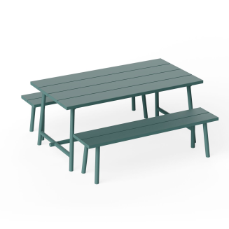 Ławka ogrodowa Fatboy Fred's Bench Dark Sage 160x40x46 cm - 5