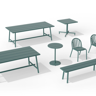 Ławka ogrodowa Fatboy Fred's Bench Dark Sage 160x40x46 cm - 7