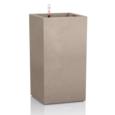  Lechuza Canto Stone planter 30 column sand beige
