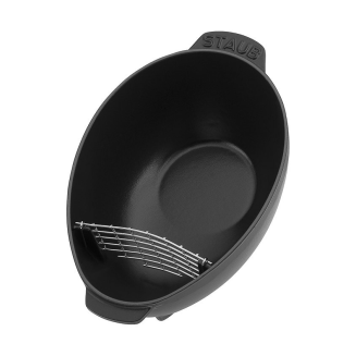  Staub oval clam cast iron pot - 2 ltr, black - 2