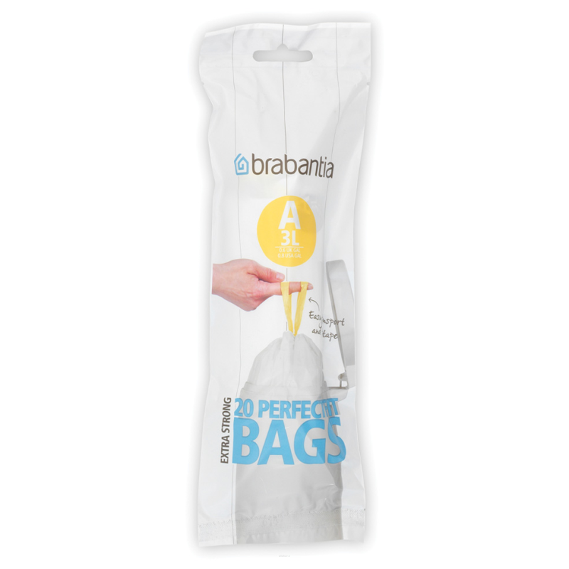  Brabantia PerfectFit Bags garbage bags size A 3l 20 pcs