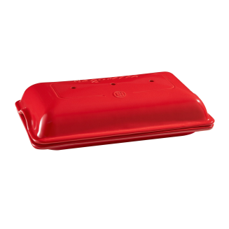  Emile Henry red Parisian baguette baking pan - 2
