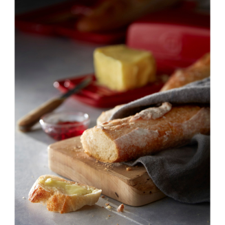  Emile Henry red Parisian baguette baking pan - 7