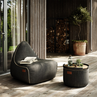  SACKit Cobana Lounge Chair gray pouffe - 7