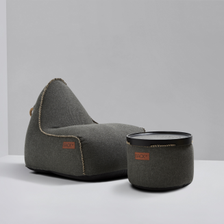  SACKit Cobana Lounge Chair gray pouffe - 6