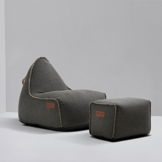  SACKit Cobana Lounge Chair gray pouffe - 5