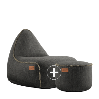  SACKit Cobana Lounge Chair gray pouffe - 4