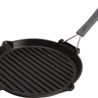  Staub round cast iron grill pan - 27 cm, Black - 2