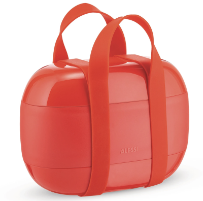 Alessi Food à Porter lunch box, red