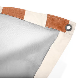 Pufa pływająca Fatboy Floatzac Stripe Orange Creme 180x134 cm - 5