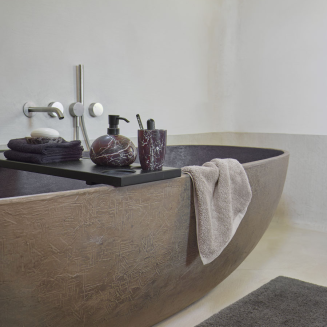  Aquanova Mauro Black bathroom rug 70x120 cm - 5