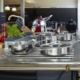  Steel pot with lid Demeyere Industry 5 - 2.2 ltr - 10