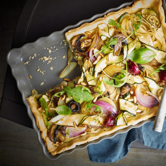  Emile Henry tart dish 24x34 cm cream - 2