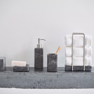  Aquanova Hammam Dark Gray guest towel stand - 4