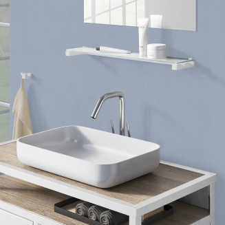 Zack Carvo double towel rack, white - 3