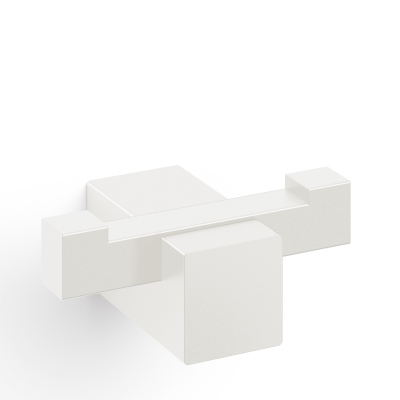 Zack Carvo double towel rack, white