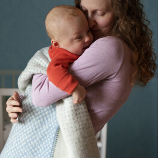 Koc Lapuan Kankurit JUHANNUS white-blue 150x200 cm - 5