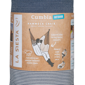  La Siesta Cumbia Outdoor Sea Salt hanging seat - 7