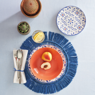 Dinner service for 6 people Rose&Tulipani Sea Breeze - 4