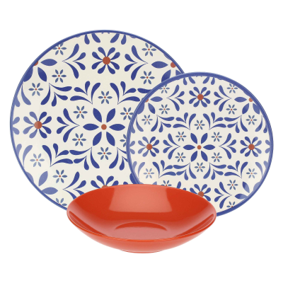  Dinner service for 6 people Rose&Tulipani Sea Breeze