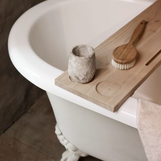  Aquanova Mink Oak L bathtub shelf - 2