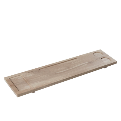  Aquanova Mink Oak L bathtub shelf