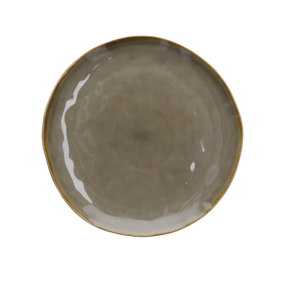  Rose&Tulipani | Set of 4 Concerto Grigio Tortora dinner plates - Gray-brown, 27 cm