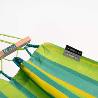  La Siesta Alisio lime single hammock - 5