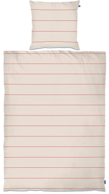 Pościel Mette Ditmer ALIGN Bright Red & Sand 140×220 cm