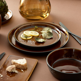 Gastro Bitz Black Amber plate 21 cm - 2