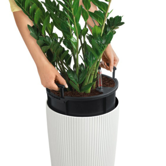  Lechuza Cilindro Color 23 planter sand brown - 5