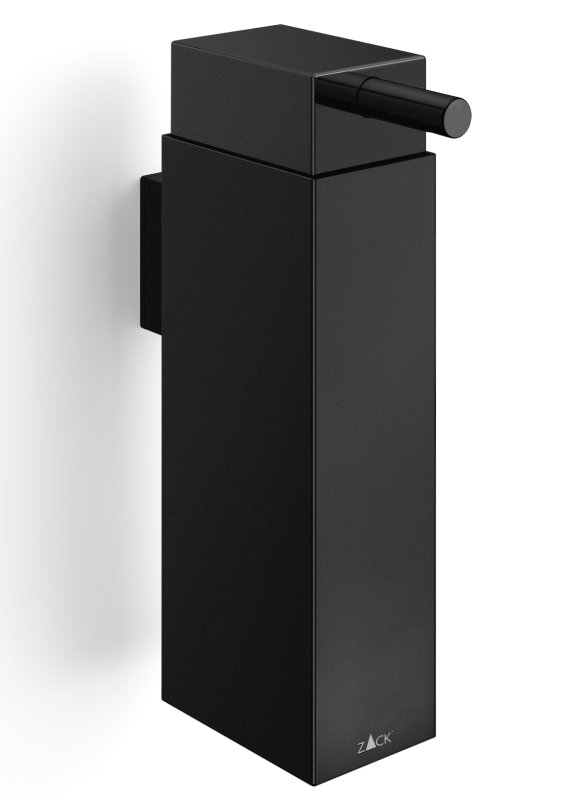 Zack Linea black wall soap dispenser