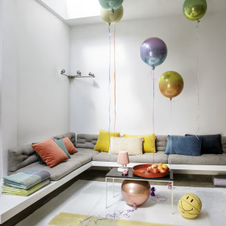 Poduszka Fatboy Square Pillow Velvet Rose Quartz - 6