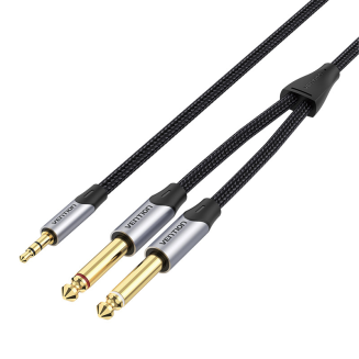 Kabel audio mini jack 3.5mm do 2x jack 6.35mm męski Vention BARHK 8m - 3