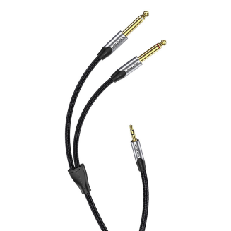 Kabel audio mini jack 3.5mm do 2x jack 6.35mm męski Vention BARHK 8m - 5