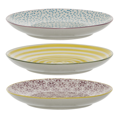  Set of 3 Bloomingville Patrizia plates 16 cm