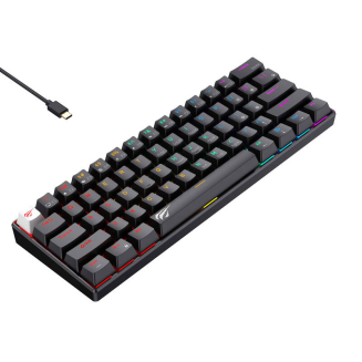 Przewodowa klawiatura mechaniczna / gamingowa RGB Havit KB903L (czarna) (QWERTY) - 3