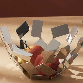 Alessi La Stanza dello Scirocco fruit basket, black - 4