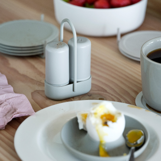  Zone Denmark Singles Warm Grey Salt and Pepper Shakers - 2