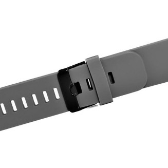 Pasek silikonowy SZARO-CZARNY U15-20-3 - 3