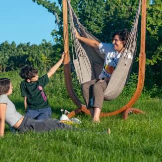  La Siesta Udine Outdoor Almond hammock chair with stand - 13