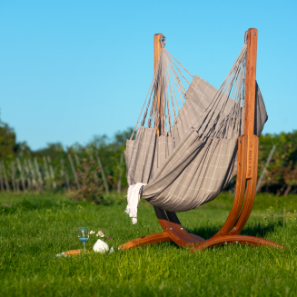  La Siesta Udine Outdoor Almond hammock chair with stand - 2