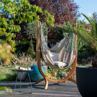  La Siesta Udine Outdoor Almond hammock chair with stand - 5