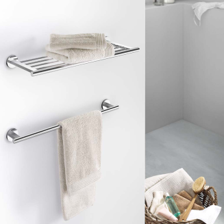Zack Scala towel rail, glossy, 66 cm - 2