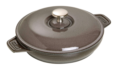 Round baking dish with lid Staub - Graphite