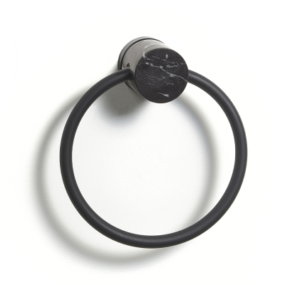  Aquanova Nero Black towel holder