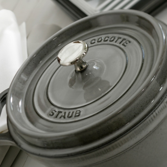  Staub round cast iron pot - Graphite, 800 ml - 2