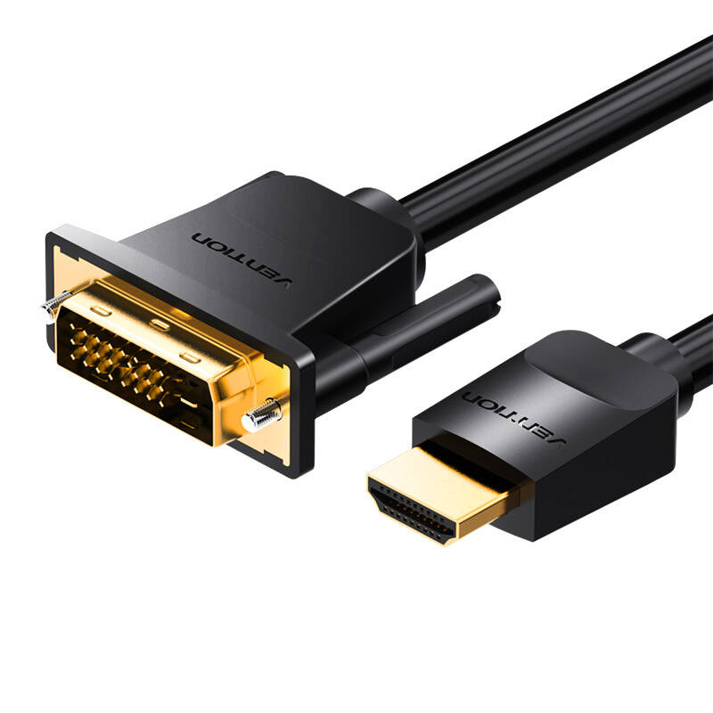 Kabel VENTION ABFBJ HDMI-DVI-D 5m (czarny)